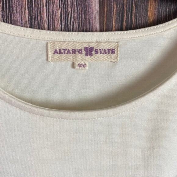 Altar'd State Women's Black & White Chevron Print Dress Size XS - Picture 2 of 8